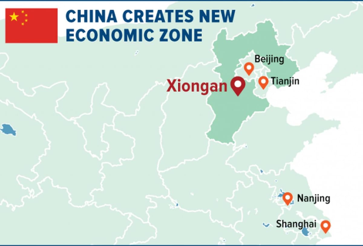 kaart Shenzhen erimajandustsoonis