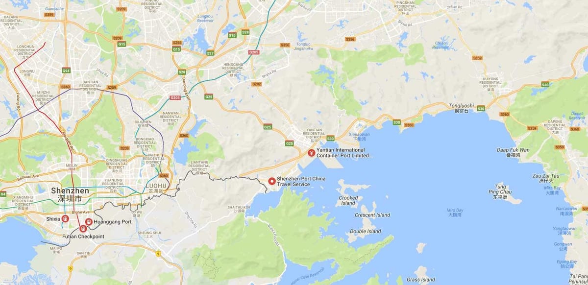 shekou port map