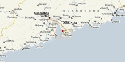 Shekou Hiina kaart