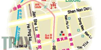 Dongmen turg, Shenzhen kaart
