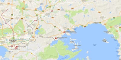 Shekou port map